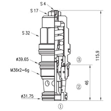 Load image into Gallery viewer, Modern Design  T-11A Sun type Cartridge Hydraulic Valve
