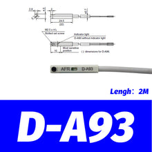 Load image into Gallery viewer, 10PCS Air Pneumatic Cylinder Magnetic Reed Switch Sensor D-A93 Z73 C73 A54 CS1-G J DMS-H U F SMC SIZE D-M9N D-M9NV D-M9PV M9BV
