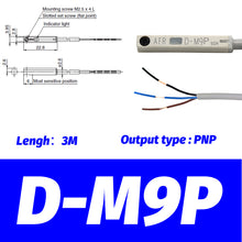 Load image into Gallery viewer, 10PCS Air Pneumatic Cylinder Magnetic Reed Switch Sensor D-A93 Z73 C73 A54 CS1-G J DMS-H U F SMC SIZE D-M9N D-M9NV D-M9PV M9BV
