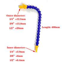 Load image into Gallery viewer, Pneumatic Tube 1/4&quot; 3/8&quot; 1/2&quot; BPS Male Thread Plastic Flexible Water Oil Coolant Pipe Hose for lathe CNC machine
