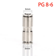 Load image into Gallery viewer, PU PG PE Brass Metal Pneumatic Quick Coupling  4 6 8 10 12mm Apply Air Compressor Hose High Pressure Connector High temperature
