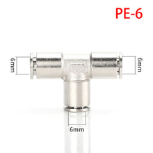 Load image into Gallery viewer, PU PG PE Brass Metal Pneumatic Quick Coupling  4 6 8 10 12mm Apply Air Compressor Hose High Pressure Connector High temperature
