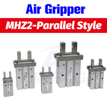 Load image into Gallery viewer, SMC Type Double Acting Air Pneumatic parallel Gripper MHZ2-10D MHZ2-16D 6D 20D 25D 32D 40D S C  Aluminium Clamps Finger Cylinder
