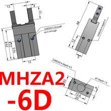 Load image into Gallery viewer, SMC Type Double Acting Air Pneumatic parallel Gripper MHZ2-10D MHZ2-16D 6D 20D 25D 32D 40D S C  Aluminium Clamps Finger Cylinder
