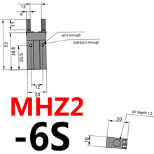 Load image into Gallery viewer, SMC Type Double Acting Air Pneumatic parallel Gripper MHZ2-10D MHZ2-16D 6D 20D 25D 32D 40D S C  Aluminium Clamps Finger Cylinder
