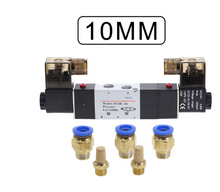 Load image into Gallery viewer, AIRTAC 4V230-08C 5 Way 3 Position 1/4&quot; Pneumatic Solenoid Valve DC12V DC24V AC110V AC220V w Fittings Connector 4 6 8 10 12mm
