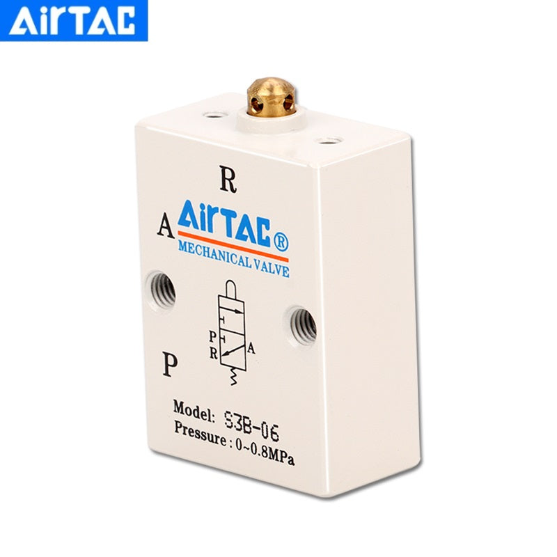 AirTac New Mechanical Valve S3B Series S3B05/M5 S3R05/M5 S3B06 S3R06 S3B08 S3R08 Mechanical Conctrol Valve