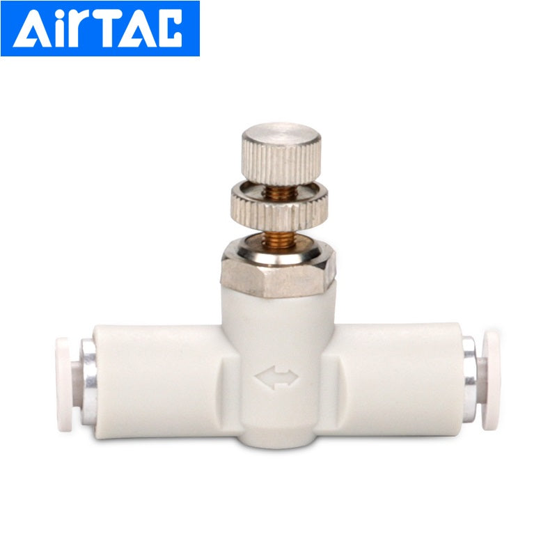 New Airtac Tube Flow Control Valve Speed Valve APA4 APA6 APA8 APA10 APA12 Pneumatic Pipe Fittings