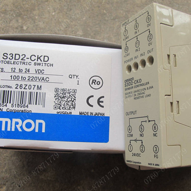 S3D2-CKD 24VDC 8.0VA Japan OMRON Omron sensor amplifier controller