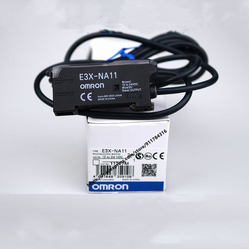 New Omron E3X-NA41 PNP  E3X-NA11 NPN Optical Fiber Amplifier Sensor Photoelectric Sensor 12V-24V (DC)12.0V (min)