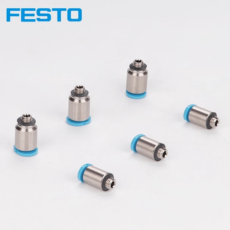 10pcs One Pack Festo Mini Joint Pneumatic Fitting Pipe Quick Connector QSM-M3-2-3-I 133027 153301 133026 153312