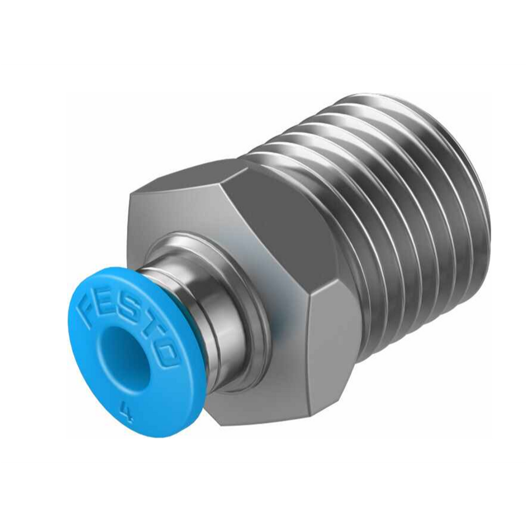 FESTO QS-1/4-4 190644 Push-in Fitting New.