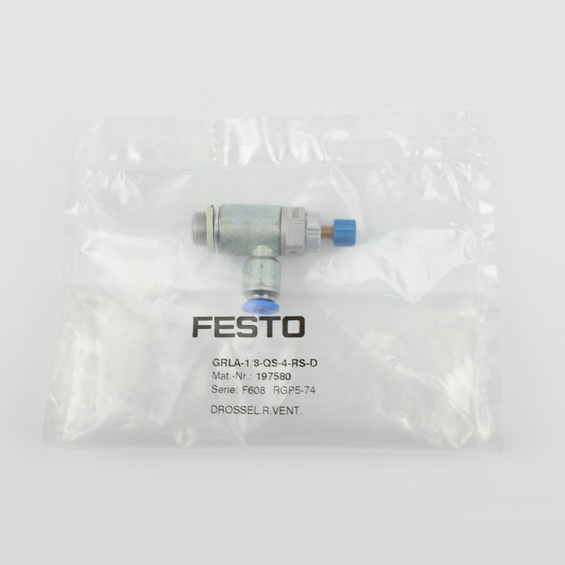 FESTO Festo G1/4 thread turn QS8 metal throttle valve GRLA-1/4-QS-8-D 193147 GRLA