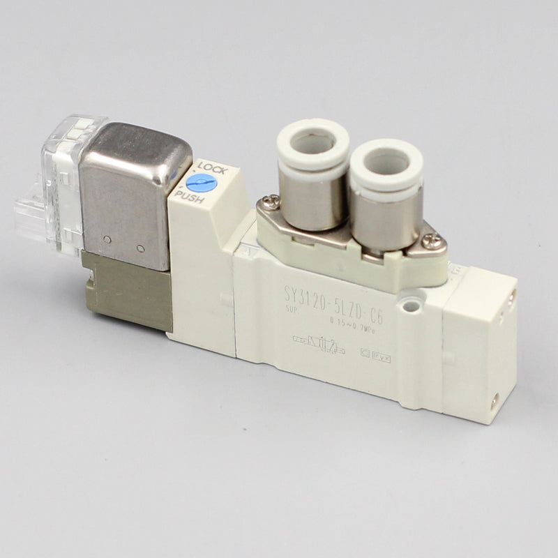 SY7220 Series 5/2 Single Solenoid Valve G1/8" Mini Pneumatic Solenoid Valv SMC Type