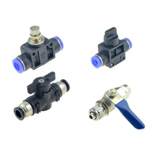 Load image into Gallery viewer, Pneumatic Valve Quick Fitting 4mm 6mm 8mm 10mm 12mm OD Compressor Air Hose Water Pipe Flow Adjust Speed Control Crane Couplings
