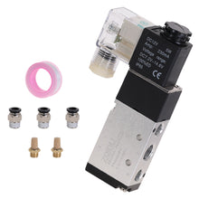 Load image into Gallery viewer, Pneumatic Electric Solenoid Valve 5 Way 2 Position Control Air Gas Magnetic 4V210-08 12V 24V 220V Coil Volt
