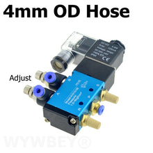 Load image into Gallery viewer, Pneumatic Electric Solenoid Valve 5 Way 2 Position 12V 24V 220V 6mm 8mm 10mm Hose Connect Adjust Control Air Gas Magnetic Valve
