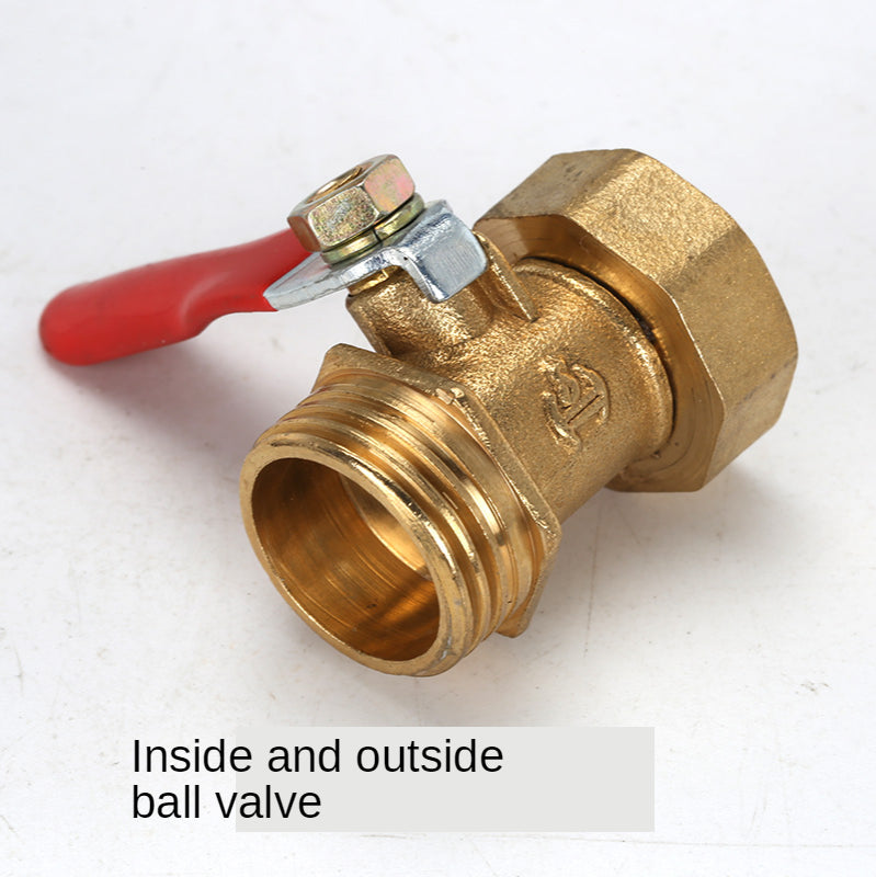 Pneumatic 1/8 BSP Female/Male Thread Mini Ball Valve Brass Connector Joint Copper Pipe Fitting Coupler Adapter