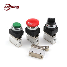 Load image into Gallery viewer, Mov-02 pneumatic valve manual valve air valve switch air control valve button valve roller stroke limit mechanical valve MOV-01
