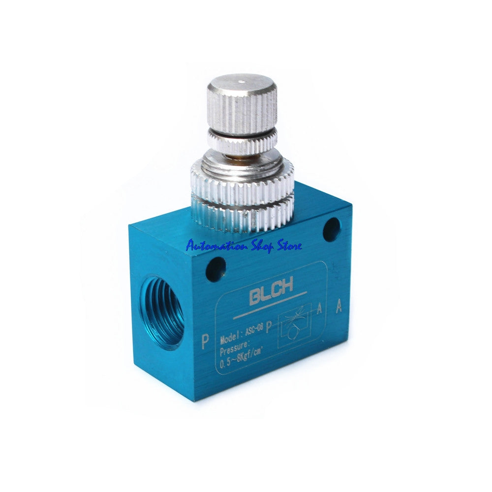 ASC-06/08/10/15 Speed Control Flow Control Valve Pneumatic Solenoid Valve 1/8'' 1/4" 3/8" 1/2" Pipe Bore