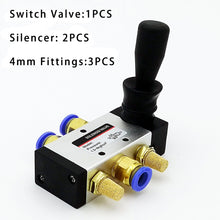 Load image into Gallery viewer, 3H210-08 3H310-10 3H410-15 Pneumatic Control Valve 1/4&quot; 3/8&quot; 1/2&quot; 2 Position 3 Port  Air Manual Hand  Valves
