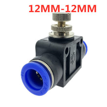 Load image into Gallery viewer, Pneumatic Airflow Regulator 4mm 6mm 8mm 10mm 12mm OD Hose Tube Gas Flow Adjust Valve Connector Fitting Air Speed Control Crane
