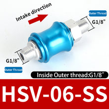 Load image into Gallery viewer, HSV-06 08 10 15 20-B-SS-SF-FF Aluminum Pneumatic Hand Slide Valve Manual Push Exhaust Control Switch External-Internal Thread
