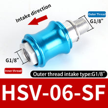 Load image into Gallery viewer, HSV-06 08 10 15 20-B-SS-SF-FF Aluminum Pneumatic Hand Slide Valve Manual Push Exhaust Control Switch External-Internal Thread
