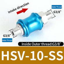 Load image into Gallery viewer, HSV-06 08 10 15 20-B-SS-SF-FF Aluminum Pneumatic Hand Slide Valve Manual Push Exhaust Control Switch External-Internal Thread
