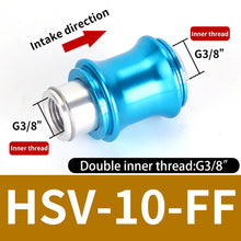 Load image into Gallery viewer, HSV-06 08 10 15 20-B-SS-SF-FF Aluminum Pneumatic Hand Slide Valve Manual Push Exhaust Control Switch External-Internal Thread
