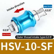 Load image into Gallery viewer, HSV-06 08 10 15 20-B-SS-SF-FF Aluminum Pneumatic Hand Slide Valve Manual Push Exhaust Control Switch External-Internal Thread
