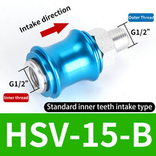 Load image into Gallery viewer, HSV-06 08 10 15 20-B-SS-SF-FF Aluminum Pneumatic Hand Slide Valve Manual Push Exhaust Control Switch External-Internal Thread
