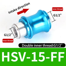 Load image into Gallery viewer, HSV-06 08 10 15 20-B-SS-SF-FF Aluminum Pneumatic Hand Slide Valve Manual Push Exhaust Control Switch External-Internal Thread
