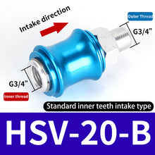 Load image into Gallery viewer, HSV-06 08 10 15 20-B-SS-SF-FF Aluminum Pneumatic Hand Slide Valve Manual Push Exhaust Control Switch External-Internal Thread
