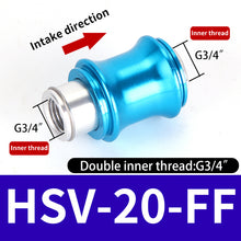 Load image into Gallery viewer, HSV-06 08 10 15 20-B-SS-SF-FF Aluminum Pneumatic Hand Slide Valve Manual Push Exhaust Control Switch External-Internal Thread
