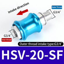 Load image into Gallery viewer, HSV-06 08 10 15 20-B-SS-SF-FF Aluminum Pneumatic Hand Slide Valve Manual Push Exhaust Control Switch External-Internal Thread
