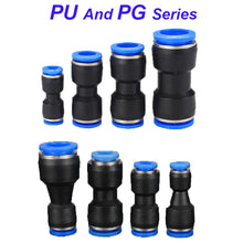 Load image into Gallery viewer, Pneumatic Fittings Fitting Plastic Connector PU 4mm 6mm 8mm 10mm For Air water Hose Tube Push in Straight Gas Quick Connection
