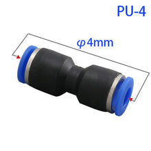 Load image into Gallery viewer, Pneumatic Fittings Fitting Plastic Connector PU 4mm 6mm 8mm 10mm For Air water Hose Tube Push in Straight Gas Quick Connection
