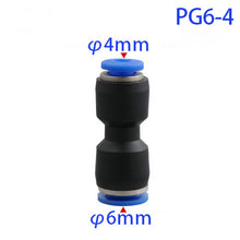 Load image into Gallery viewer, Pneumatic Fittings Fitting Plastic Connector PU 4mm 6mm 8mm 10mm For Air water Hose Tube Push in Straight Gas Quick Connection
