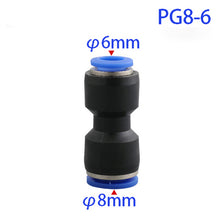 Load image into Gallery viewer, Pneumatic Fittings Fitting Plastic Connector PU 4mm 6mm 8mm 10mm For Air water Hose Tube Push in Straight Gas Quick Connection
