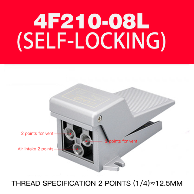 Pneumatic control valve air valve FV420 switch foot valve 4F210-08 foot pedal 320 cylinder valve pneumatic foot pedal