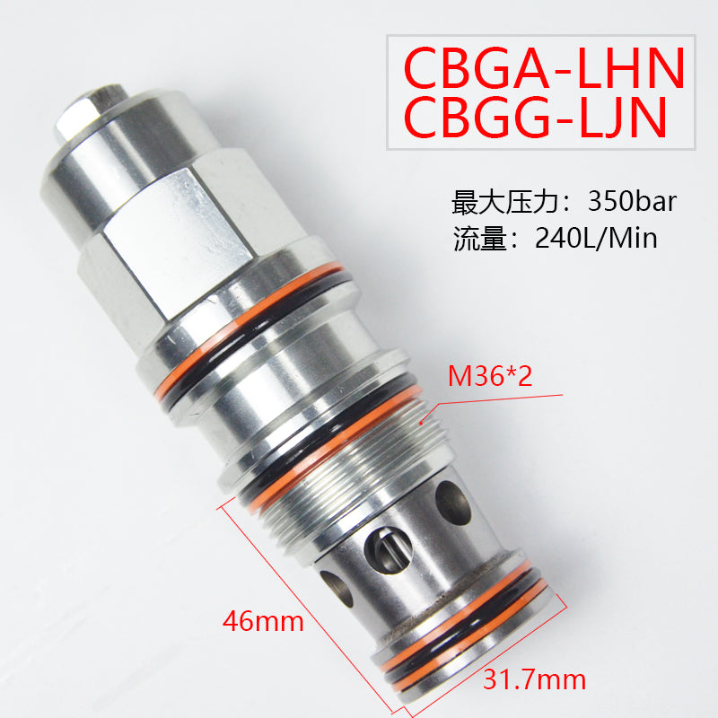 SUN Type Counterbalance Valve Threaded Cartridge Counterbalance Valve CBGA-LHN CBGG-LJN 240L