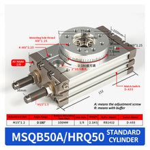 Load image into Gallery viewer, Pneumatic Rotary Cylinder Smc MSQB Adjustable Cylinder Rotary 0-190 Degrees MSQB10A MSQB20A MSQB30A MSQB50A MSQB20R MSQB30R
