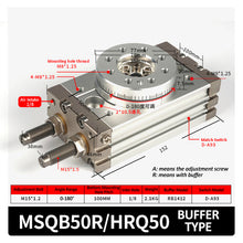 Load image into Gallery viewer, Pneumatic Rotary Cylinder Smc MSQB Adjustable Cylinder Rotary 0-190 Degrees MSQB10A MSQB20A MSQB30A MSQB50A MSQB20R MSQB30R
