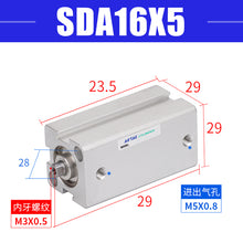 Load image into Gallery viewer, AirTac SDA Series Air Thin Cylinder Pneumatic Parts Cylinder SDA16X5X10X15X20X25X30X35X40X45X50X55X60
