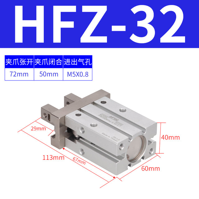 Airtac New HFZ Series Parallel Style Air Claw Cylinder HFZ 10 16 20 25 32 40 Pneumatic Components