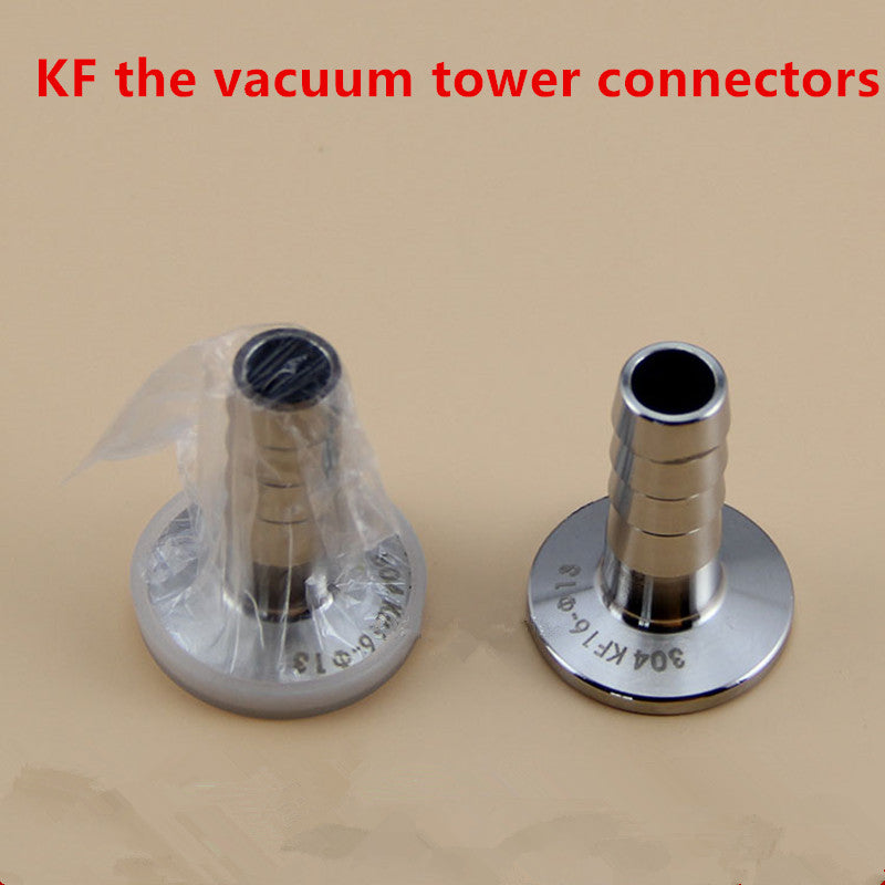 KF25 Vacuum Pagoda Joint KF Vacuum Special Quick-fit Connector Integrated Stainless Steel 304 Precision Vacuum KF Trachea Joint