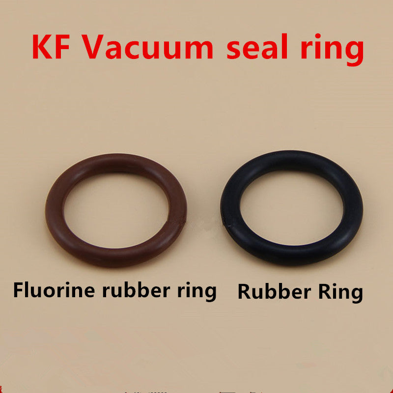 KF Vacuum Bracket Sealing Ring Center Bracket O-ring Quick Mounting Clamp Rubber/Fluorine Rubber Ring KF16/25/40/50